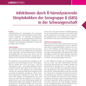 Infektionen durch ß-hämolysierende Streptokokken der Serogruppe B (GBS) in der Schwangerschaft